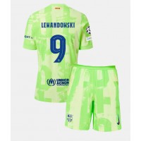 Camisa de time de futebol Barcelona Robert Lewandowski #9 Replicas 3º Equipamento Infantil 2024-25 Manga Curta (+ Calças curtas)